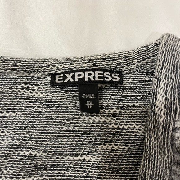 Express Gray Blazer with pearl beading detail- size XS - Picture 2 of 3